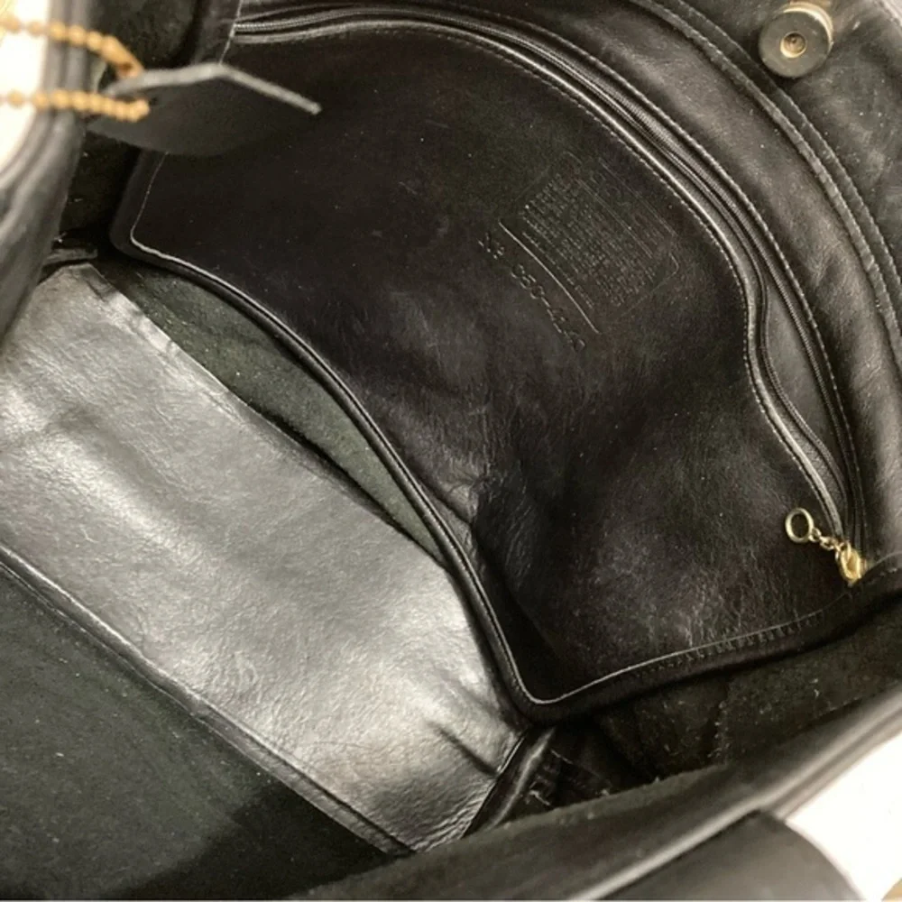 COACH vintage 4140 Waverly Lafayette black leather tote bag